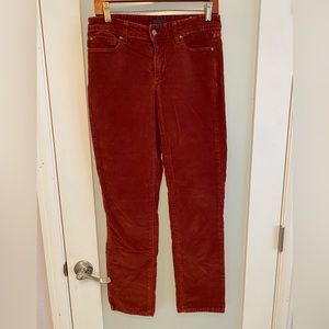 NYDJ Rust Red Corduroy Pant Size 6